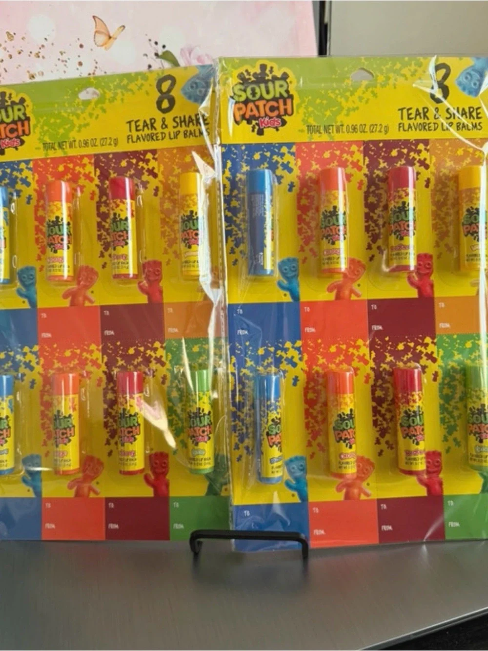 Tear & Share Flavored Lip Balm Pack Assorted  Sour patch kids 24 lip balms